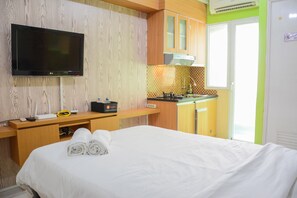 Kamar | Wi-Fi gratis dan seprai linen