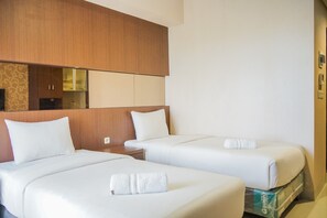 Room | Free WiFi, bed sheets - Compact and Cozy Studio Atria Apartment (Gading Serpong)