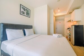 Free WiFi, bed sheets - Simply Furnished with City View @ Studio Grand Kamala Lagoon Apartment (Bekasi)