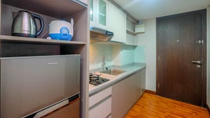 Room | Dapur peribadi | Peti sejuk, dapur, alat memasak/pinggan mangkuk/perkakas dapur 