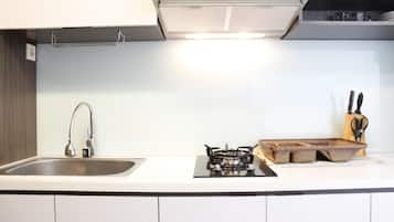 Chambre | Cuisine privée | Réfrigérateur, plaque de cuisson