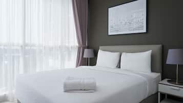 Kamar | 1 kamar tidur dan seprai linen