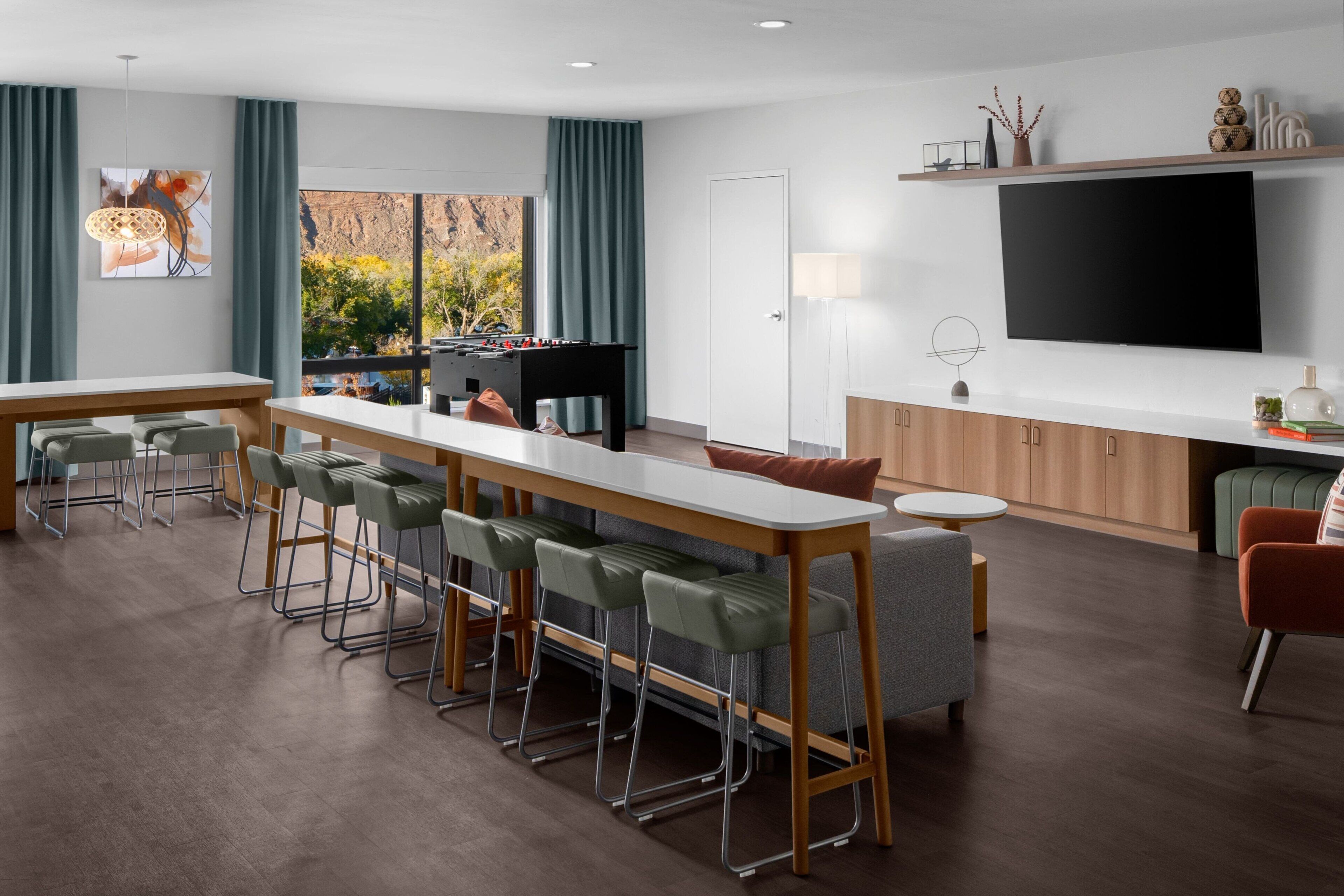 55-inch flat-screen tv with cable channels, tv, netflix