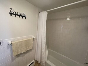 Bathroom shower - Park Lake Motel (Perry)