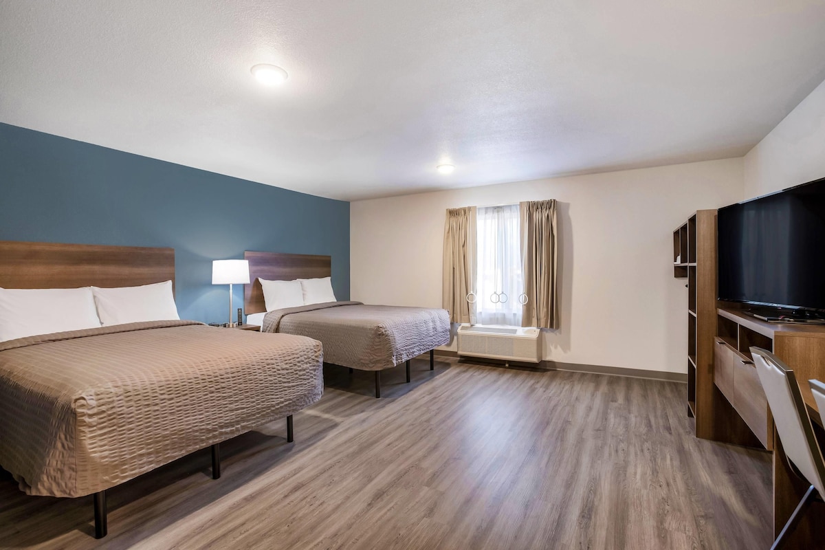 Queen Suite Two Queen Beds Accessible | Desk, laptop workspace, blackout drapes, iron/ironing board (on request)