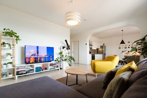 Smart TV, books, music library, video library