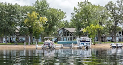 Popular Interlachen Condo with Relaxing Creek Views & steps away from Gull Lake
