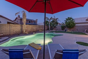 A heated pool