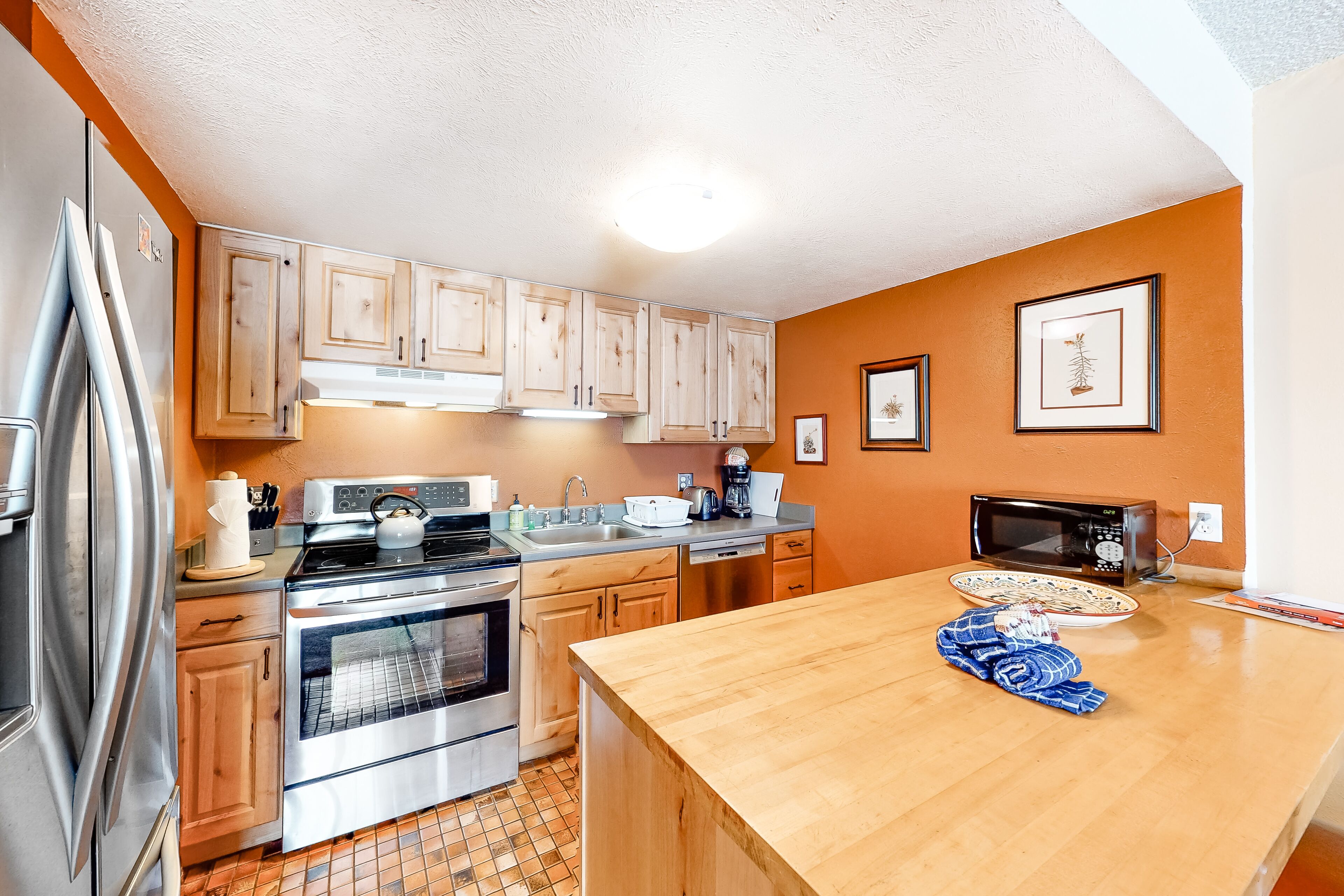 Ski-in/ski-out mountain home with fireplace & private balcony