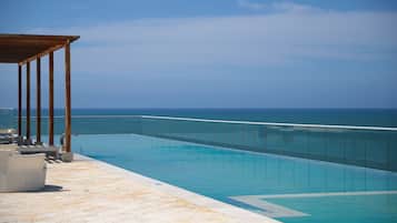 Outdoor pool, a rooftop pool