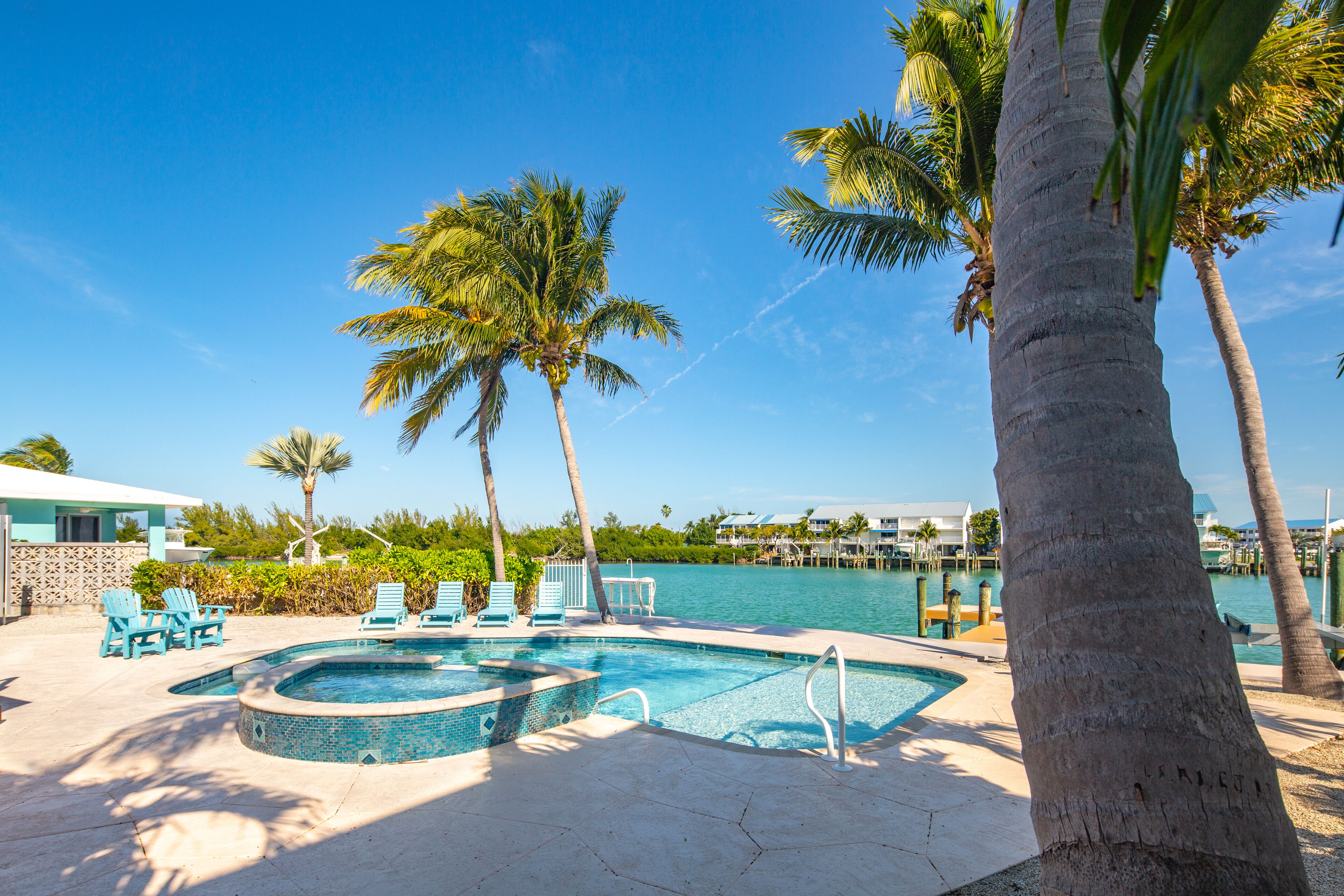 Een verwarmd zwembad