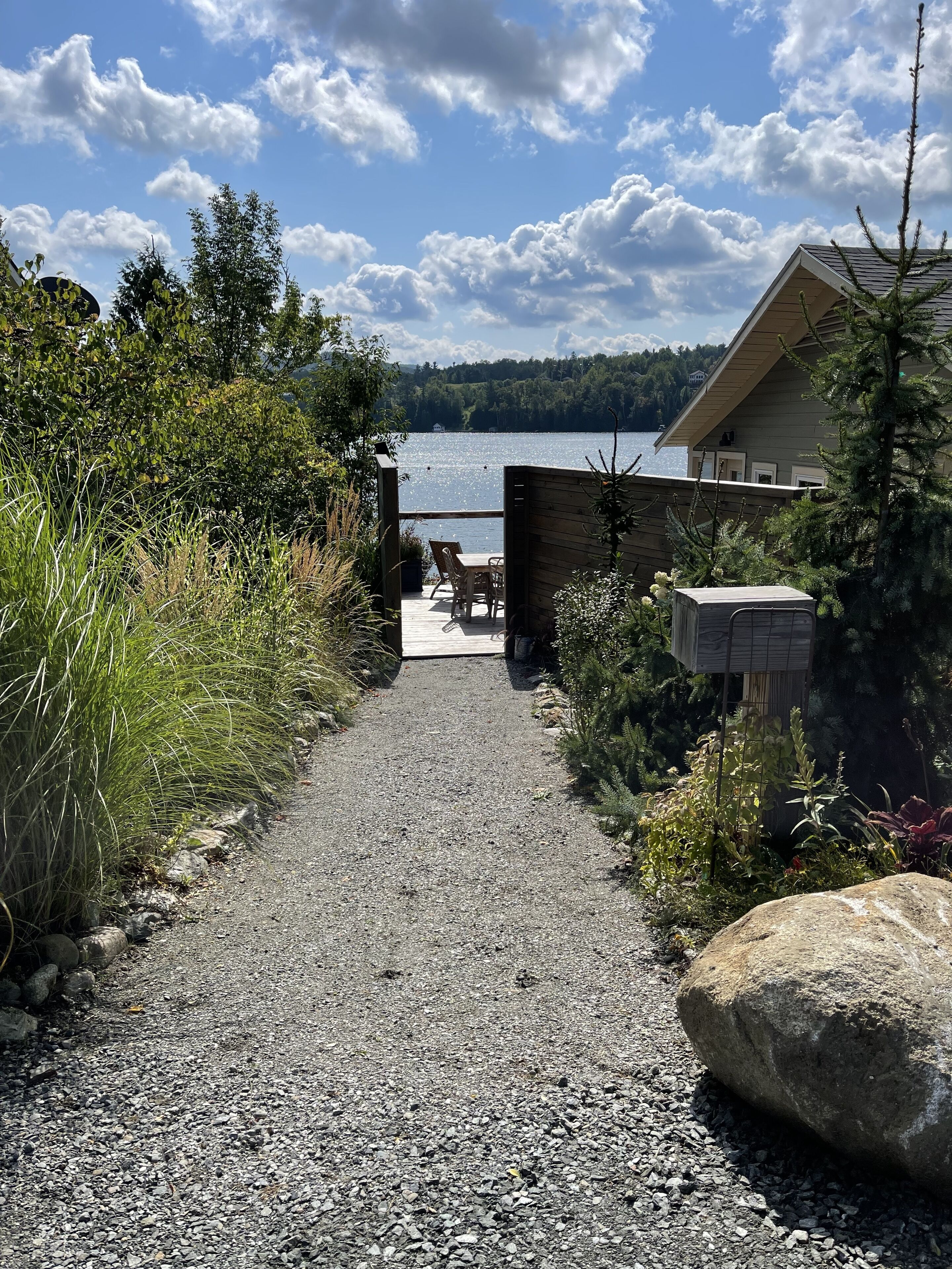Pisgah Cottage perched on the waters edge of Lake Willoughby