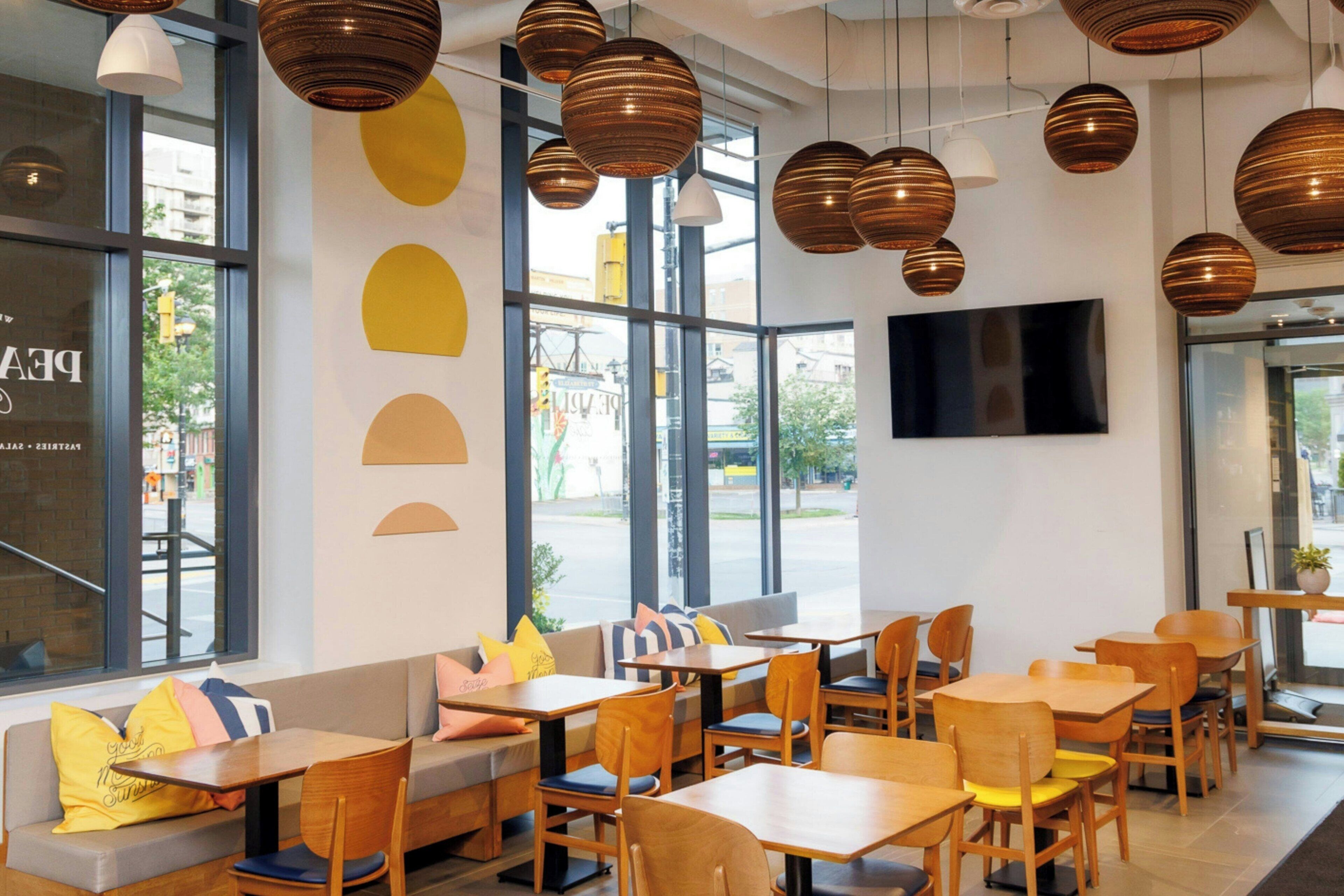 breakfast, lunch and dinner served