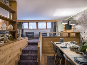Dining - Apartment in Courchevel 1850, 3 bedrooms, 6 pax, parking (Courchevel 1850)