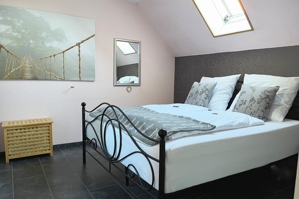 Gemütliches Schlafzimmer mit. Doppelbett