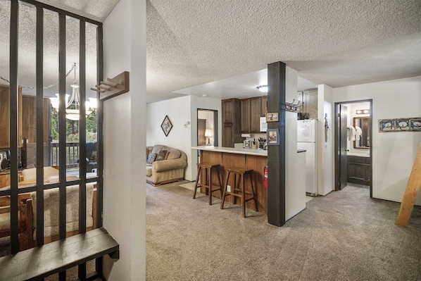 Fireplace, DVD player, offices