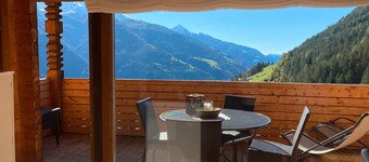 Appartement de vacances "Bergsuite" avec vue sur la montagne, balcon, jardin et Wi-Fi
