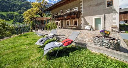 Appartement "Schildhofsuite" Ă "Schildhof Ebion" avec vue sur montagne et jardin