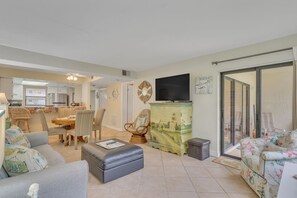 Condo, 1 Bedroom | Living area - Cute 1br Directly On Beach 1 Bedroom Condo by RedAwning (New Smyrna Beach)