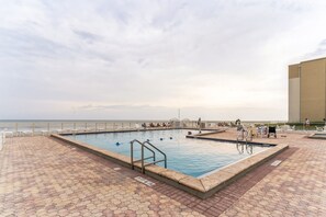 Condo, 1 Bedroom | Pool | A heated pool - Cute 1br Directly On Beach 1 Bedroom Condo by RedAwning (New Smyrna Beach)