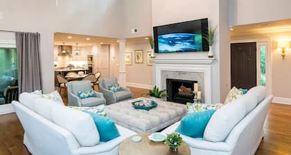 Kiawah Island, 5 Bdrs, 4 Bath, 3054 sf, golf course view, walk/bike to beach