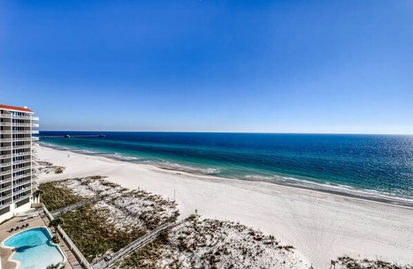 Enjoy stunning ocean views from the comfort of your balcony.