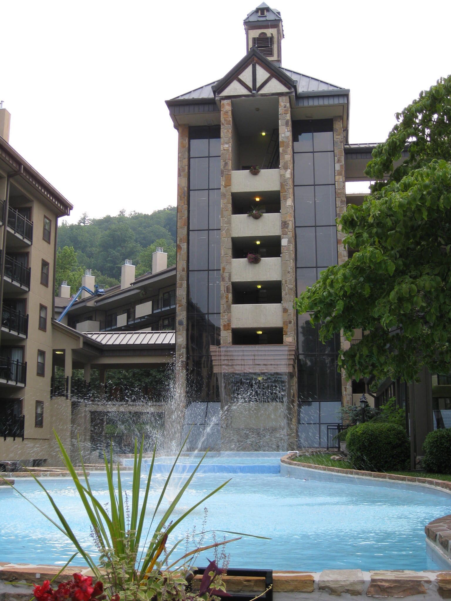 entrance to resort