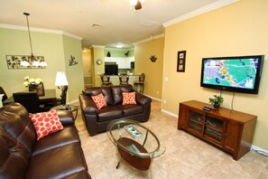 Condo (2809 O) | Living room | TV, DVD player - Oakwater by PRP (Kissimmee)