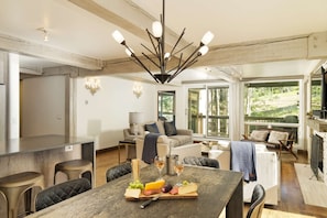 Condo (Top of the Village 3 bedroom 204 Summ) | Private kitchen | Fridge, microwave, dishwasher, coffee/tea maker - Upper Village (Snowmass Village)