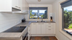 Fridge, oven, stovetop