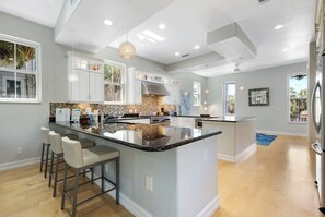 Fridge, microwave, oven, stovetop - One block off Pine Ave w/ Amazing Rooftop Views! - AMI Memories (Anna Maria)