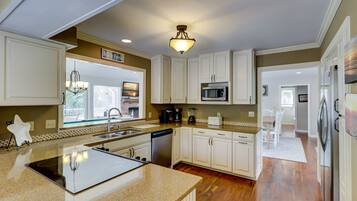 Microwave, oven, stovetop, dishwasher