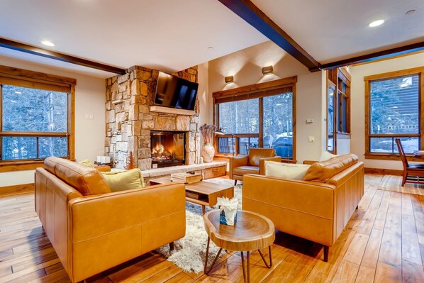 TV, fireplace, DVD player, table football