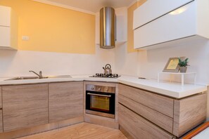 Fridge, oven, stovetop, dishwasher