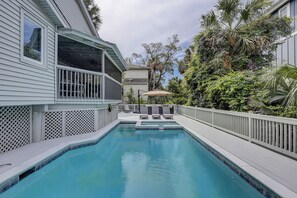 A heated pool