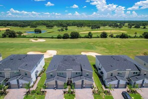 Aerial View of the Condos Overlooking the Golf Course - Luxury Stay with Game Room & Resort Access (Four Corners)