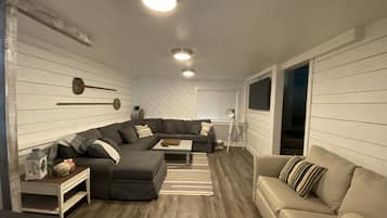 TV connectée, cheminée