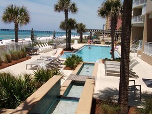 Indoor pool, outdoor pool