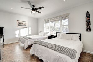 8 sovrum, skrivbord, strykjärn/strykbräda och resesäng