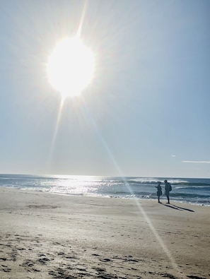 On the beach