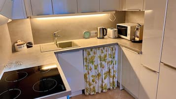 KĂŒhlschrank, Mikrowelle, Herdplatte, GeschirrspĂŒler