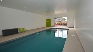 Indoor pool, a heated pool