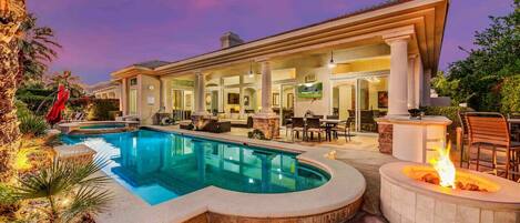 Una piscina climatizada