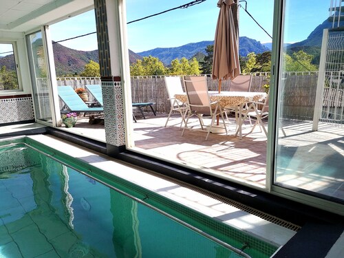 Luxury two bed apartment with private, heated indoor pool