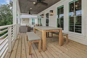 Outdoor dining - Large Backyard With Private Pool- Summer Breeze by Royal Destinations (Santa Rosa Beach)