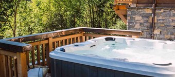 Chalet Vorlaz is a luxury ski chalet with hot tub
