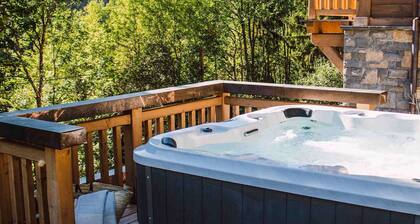 Chalet Vorlaz is a luxury ski chalet with hot tub