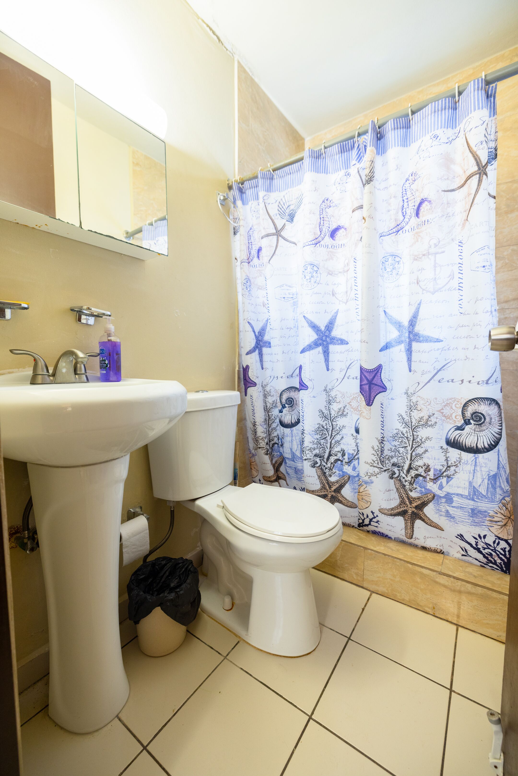 Lejlighed | Badeværelse | Bruser, brusehoved med spredningseffekt, hårtørrer, bidet