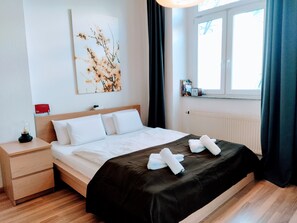 1 Schlafzimmer, Bügeleisen/Bügelbrett, kostenloses WLAN, Bettwäsche
