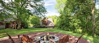 Family and Dog Friendly Home near historic racetrack and downtown w/ a fire pit.